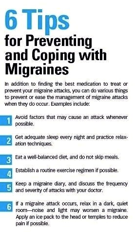 tips to cope with migraines
